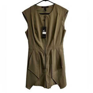 BCBGMaxAzria Dusty Olive Dress with skort in size small